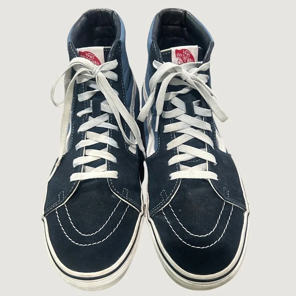 Vans Sk8-Hi Navy Blue High Top Skate Shoes Mens 11 Sneakers VN000D5INVY